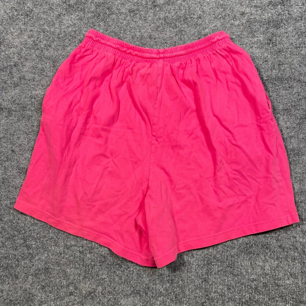 Disney Store Minnie Mouse Kitten Embroidered Pink Cotton Lounge Shorts Womens L‎ - Picture 2 of 9